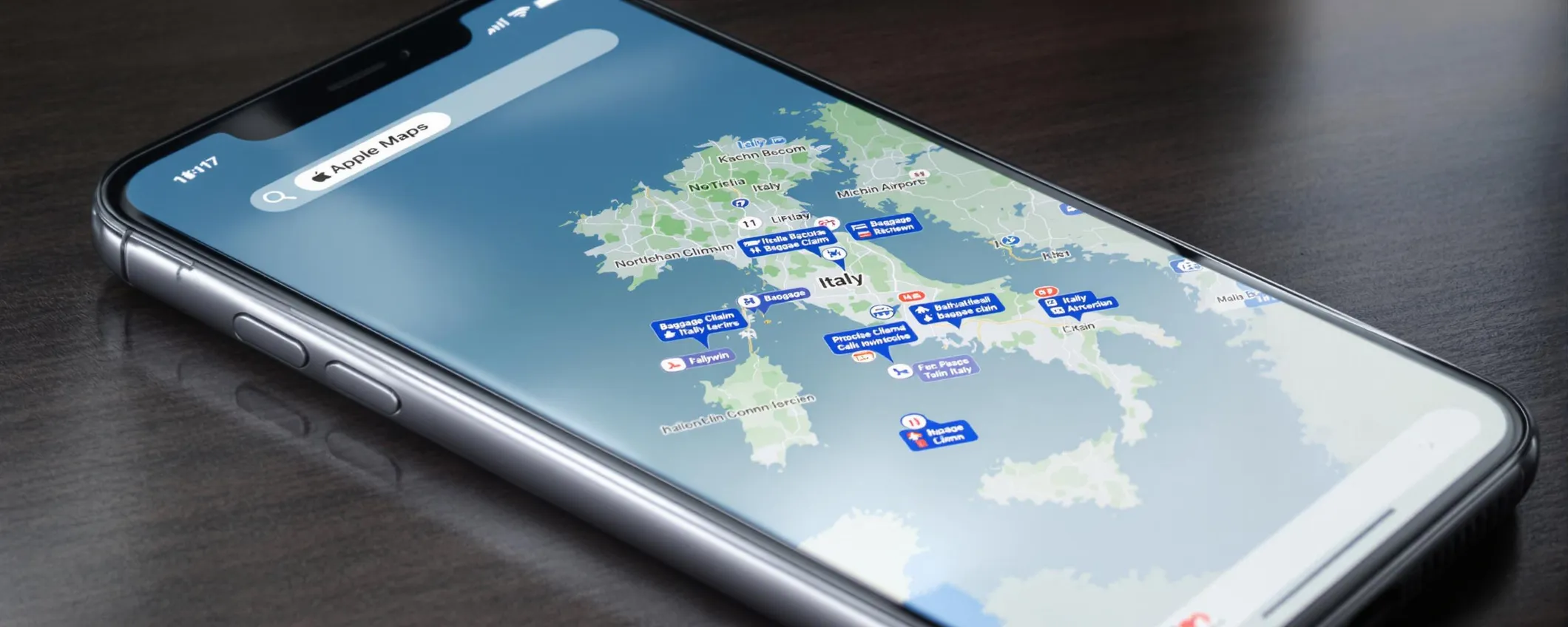 Bug di Apple Maps: icone dei ritiri bagagli visibili a livello nazionale