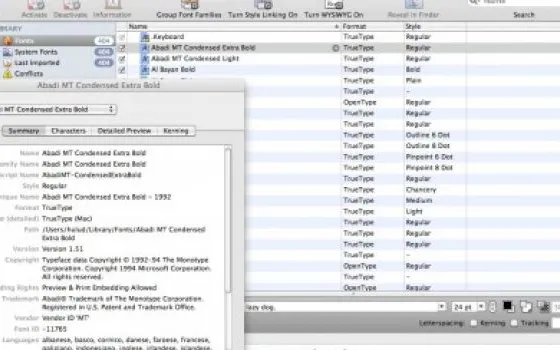 FontExplorer X Pro, il software per la gestione dei font sul Mac