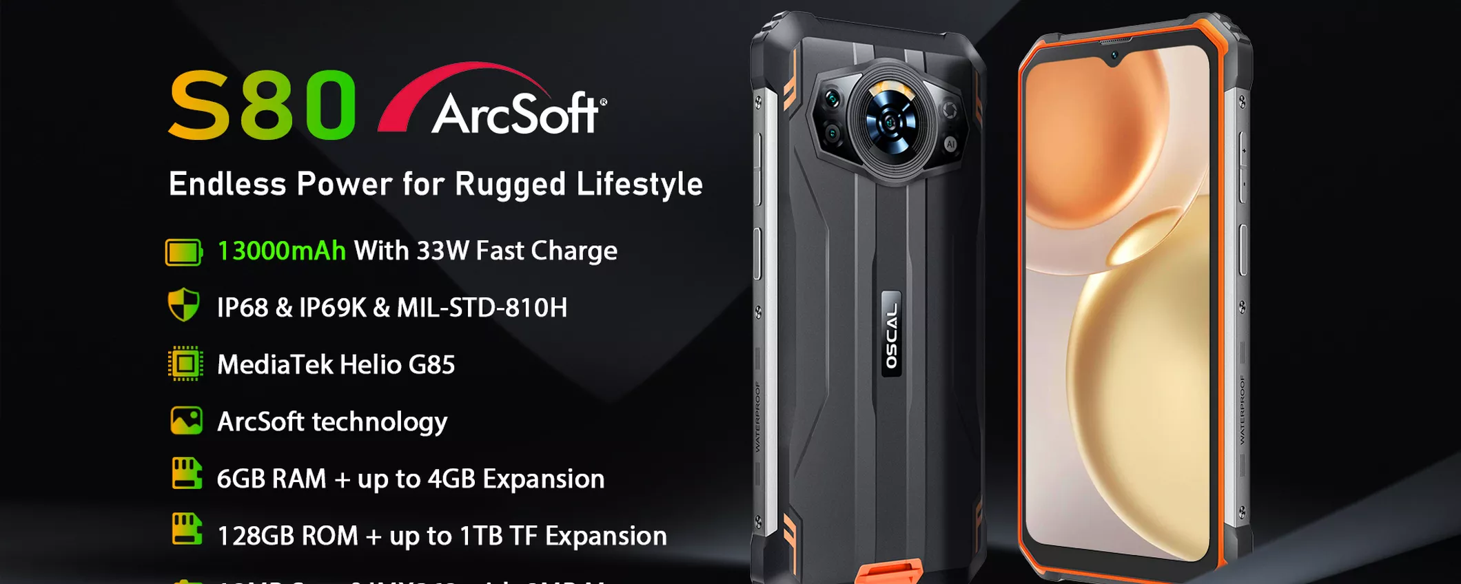 Oscal S80: presentato il nuovo Rugged con una super batteria