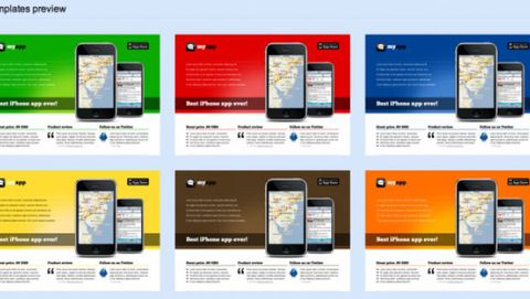 AppsTemplates, un repository di modelli grafici per siti di app iPhone