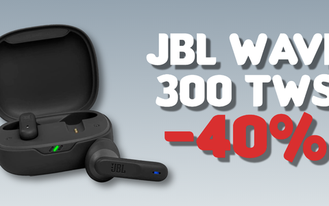 Auricolari Bluetooth JBL Wave 300, PREZZO BOMBA su Amazon!
