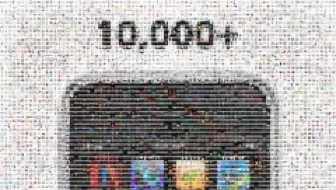 10.000 Apps tutte insieme in un'immagine celebrativa