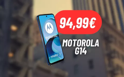 Motorola G14: smartphone a 94,99€, BEST BUY PAZZESCO