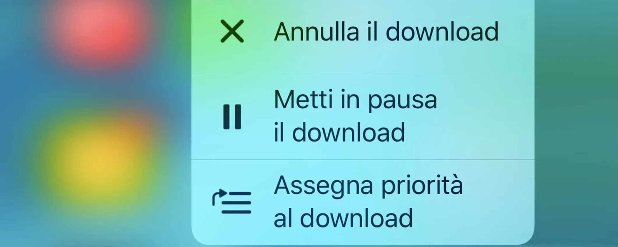 Mettere in pausa il download delle app su iPhone