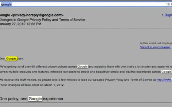 Le nuove feature di Mail in Mountain Lion