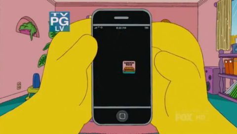 Se un iPhone finisse in mano a Homer Simpson