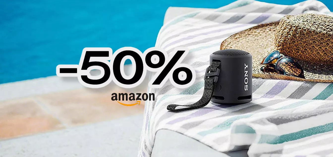 Lo speaker Bluetooth di Sony è impermeabile e SCONTATO del 50% su Amazon