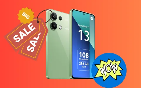 8+256GB di ROM: oggi lo Xiaomi Redmi Note 13 è in sconto shock (-38%)