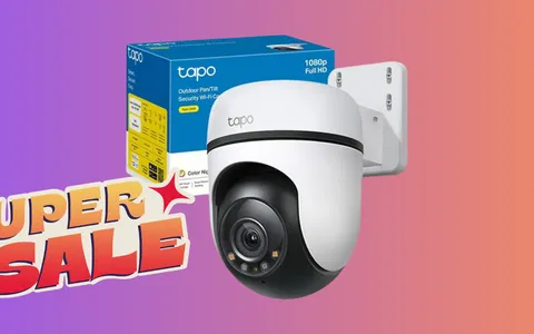 Telecamera TP-Link Tapo (con microSD Lexar compresa): copertura a 360° e risparmio del 41%