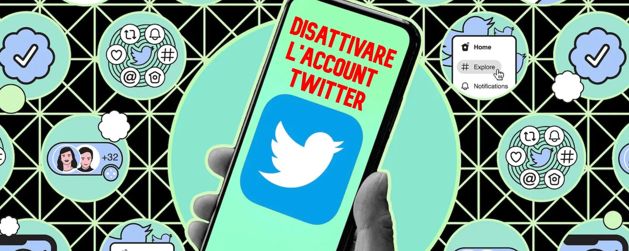Come disattivare l'account Twitter da browser e da iPhone