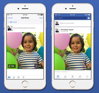 Facebook per iOS introduce il supporto a Live Photos