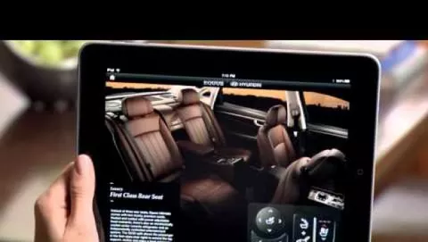 Hyundai Equus, il libretto d'istruzioni è un iPad