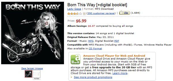 Born This Way su Amazon