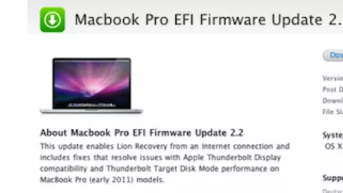 Rilasciati EFI firmware update 2.2 per MacBook Pro ed 1.3 for Mac mini