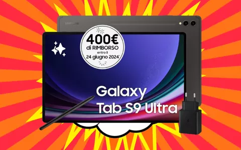 MEGA CASHBACK da 400 EURO sul Samsung Galaxy Tab S9 Ultra