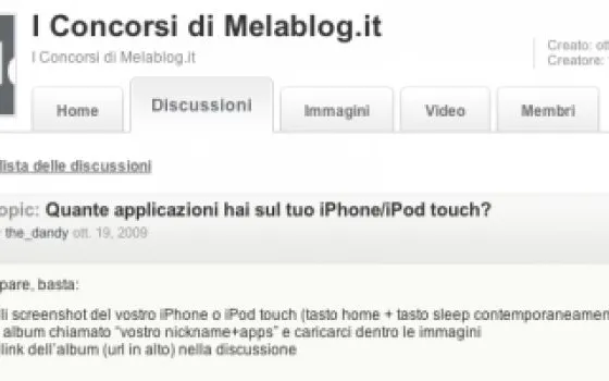 I concorsi della Community di Melablog.it