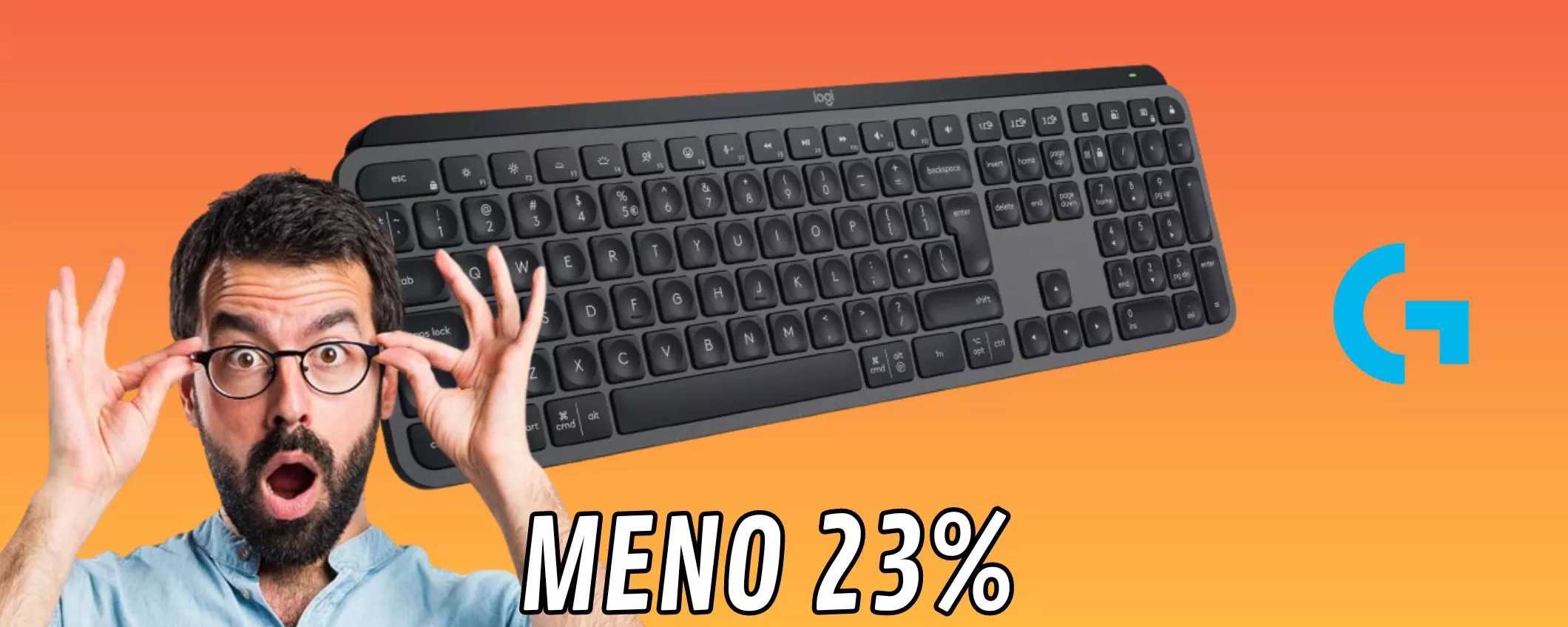 Logitech MX Keys S, il prezzo di questa tastiera wireless crolla! MENO 23 PER CENTO!