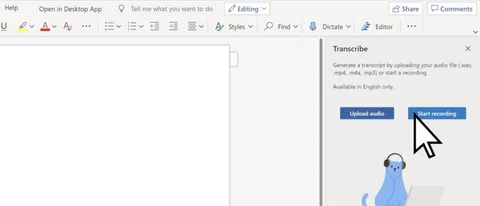 Microsoft Word introduce la trascrizione sul Web