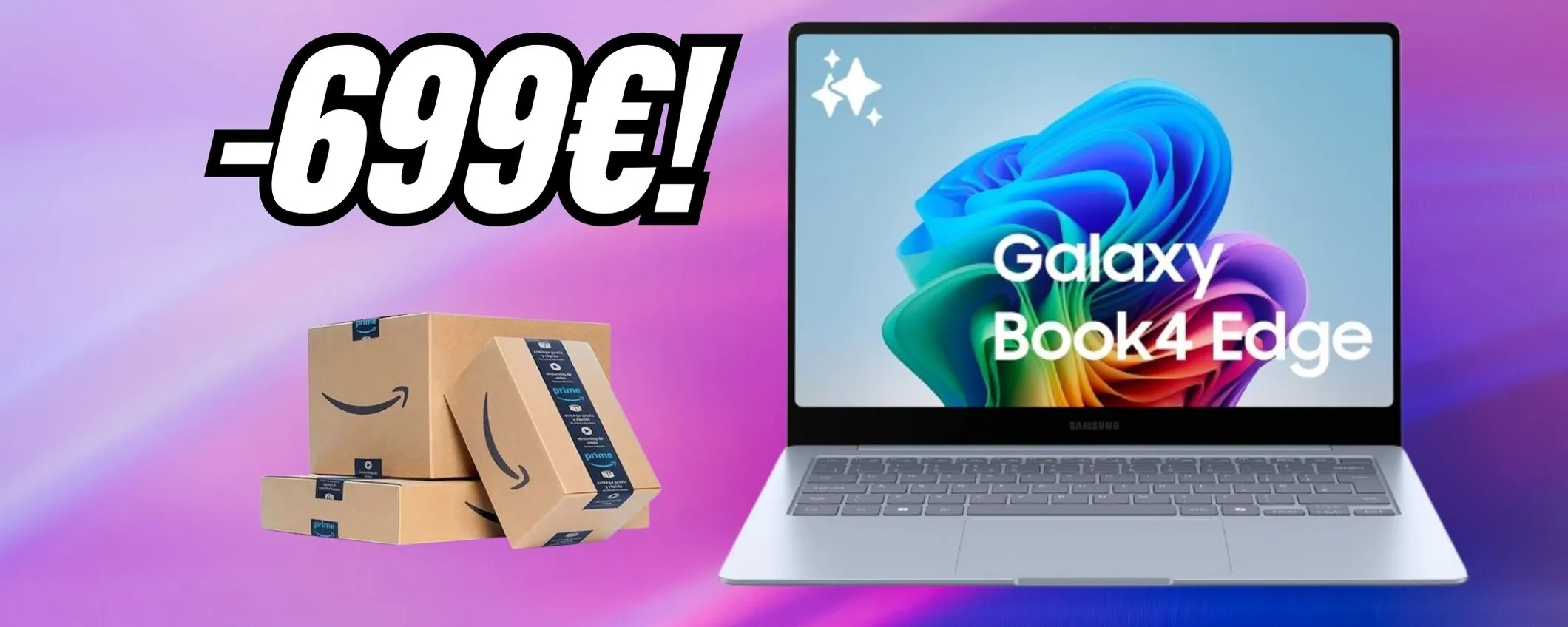 Galaxy Book4 Edge: oggi risparmi 699€ su questo laptop Samsung
