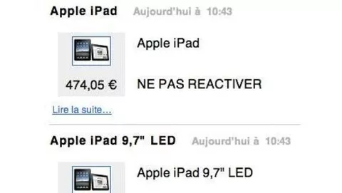 Fnac: Prezzo dell'iPad in Europa a partire da 499 € ?