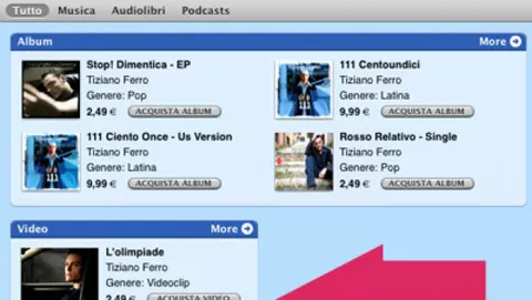 Esperimenti video su iTunes Music Store Italia?