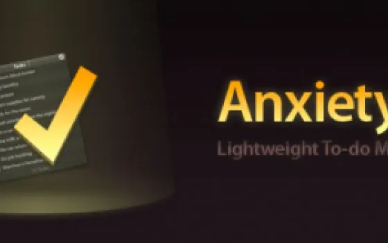 Anxiety: to-do list per Mac OS X