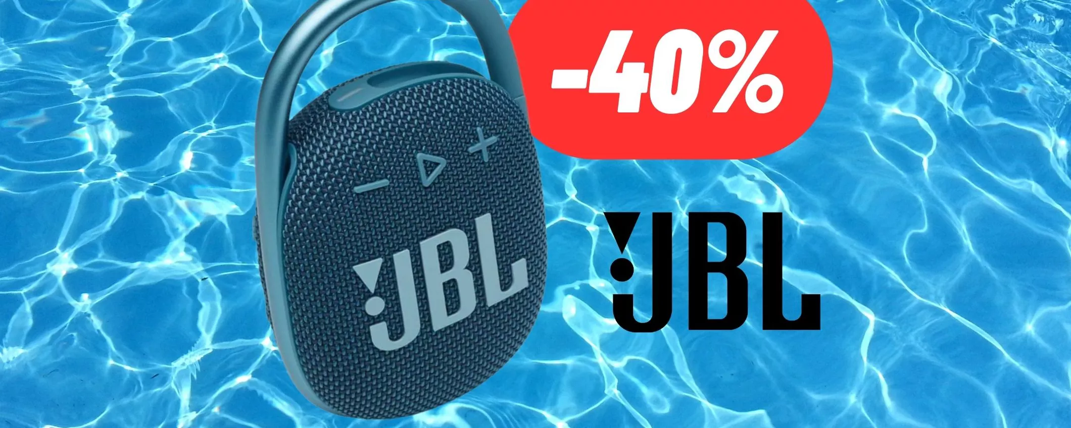 Porta la festa in spiaggia e in piscina con la cassa bluetooth JBL al 40% di sconto su Amazon