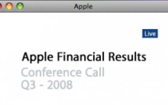 Risultati fiscali Q3-2008 Apple: il miglior trimestre di giugno di sempre