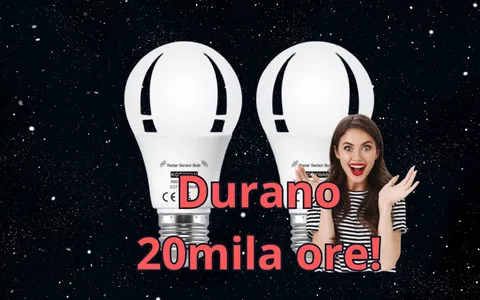 OFFERTA A TEMPO: Due lampadine crepuscolari con sensore di movimento a soli 10 euro!