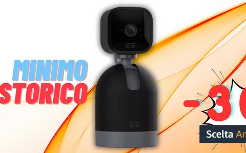 Blink Mini Pan-Tilt Camera al MINIMO STORICO: l'AFFARE del giorno (31€)