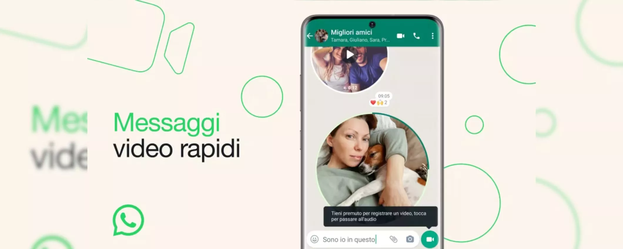 Whatsapp introduce i videomessaggi in stile Telegram