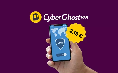 Scegli CyberGhost VPN e navighi sicuro con appena 2 € al mese