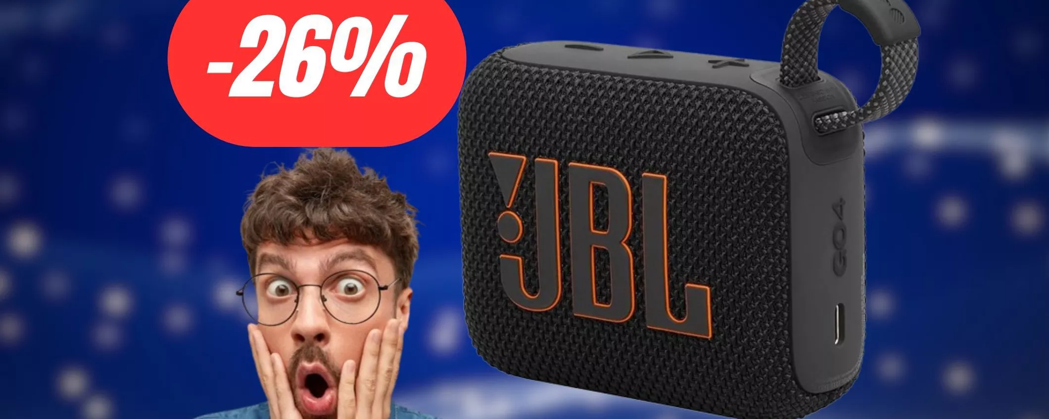 JBL GO 4 è una cassa potentissima, impermeabile e di qualità PREMIUM (-26%)