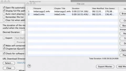 AddMovie aggrega singoli file in un unico filmato QuickTime