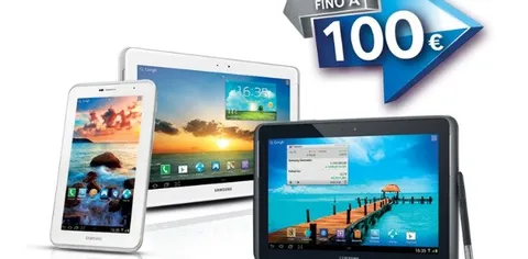 Samsung sconta sino a 100 euro i nuovi tablet pc