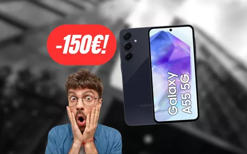 RISPARMIA 150€ sul Samsung Galaxy A55: doppia promo folle su eBay