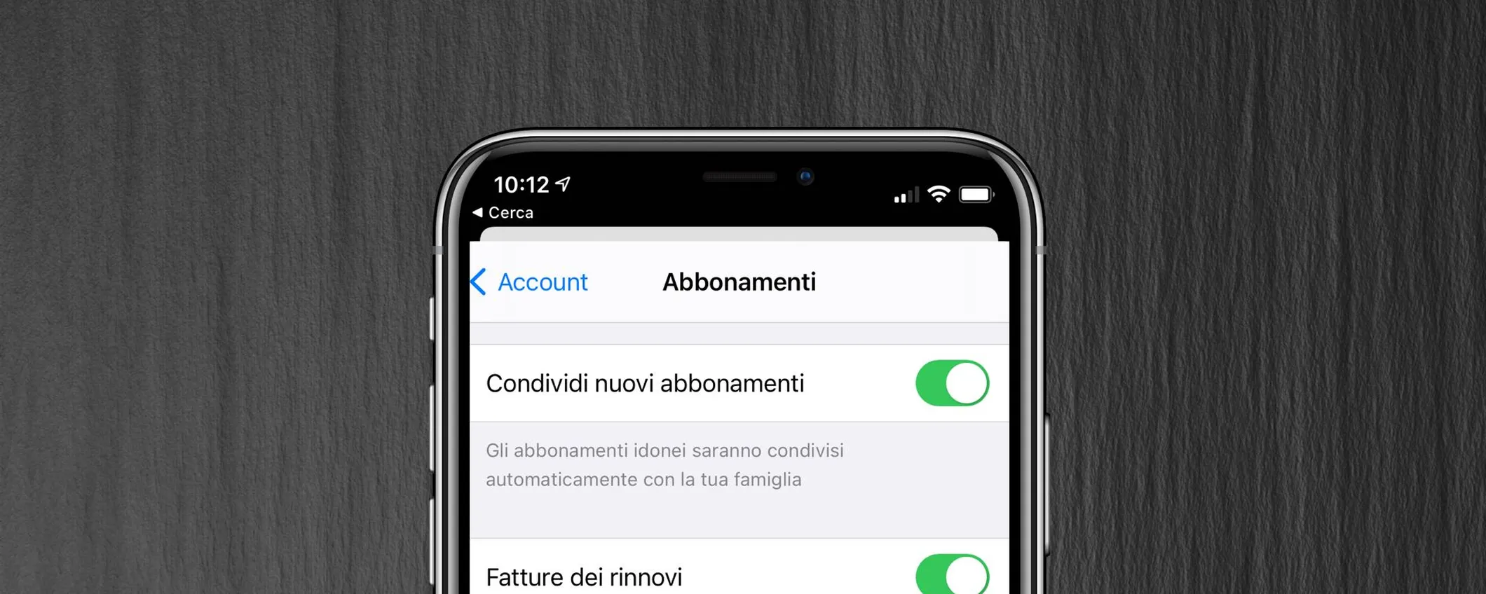 App Store, condividere abbonamenti e Acquisti In-App in Famiglia