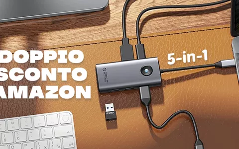 OTTIMIZZA il tuo spazio di lavoro con l'Hub USB 5-in-1 in DOPPIO SCONTO