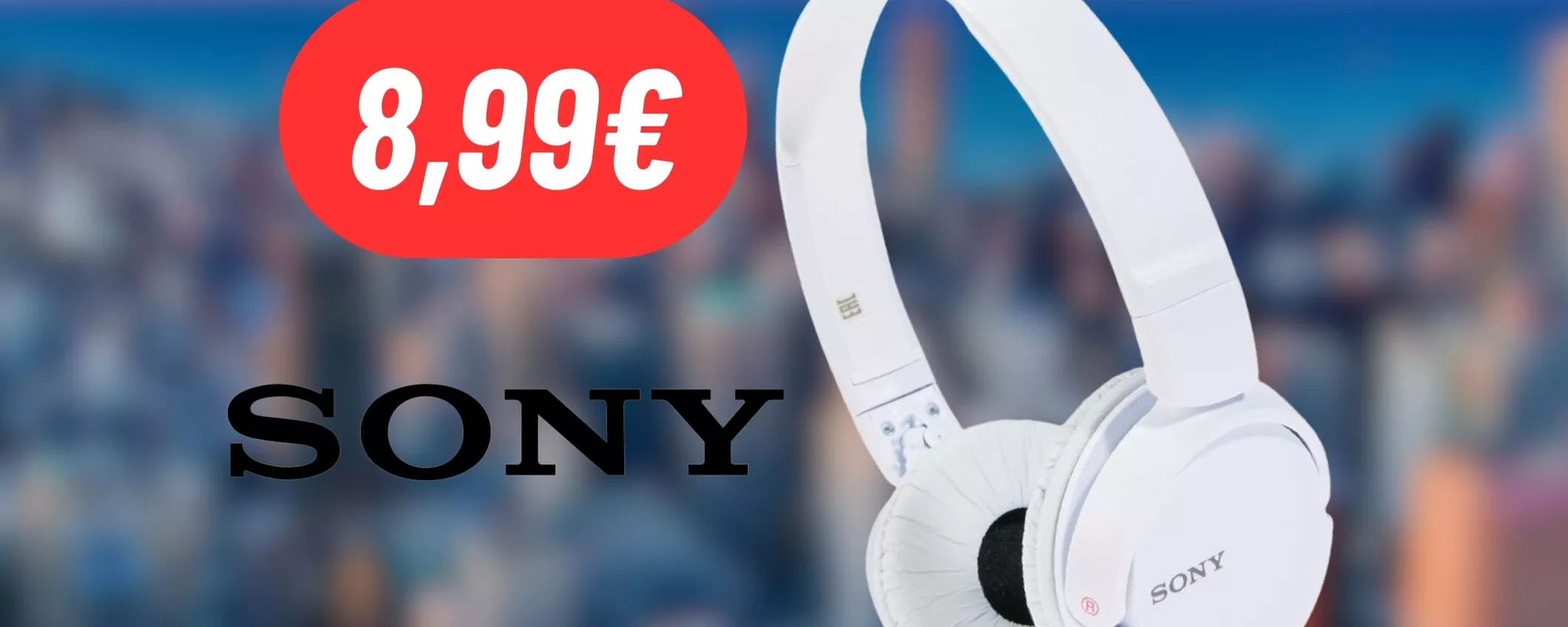 Il suono eccellente di Sony nelle cuffie in offerta a 8,99€ su Amazon