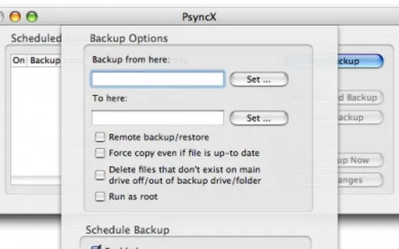 PsyncX: backup automatico per Mac
