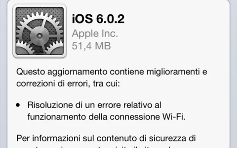 Apple rilascia iOS 6.0.2 per iPhone 5 e iPad mini