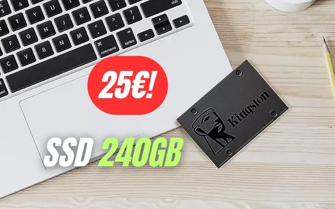 SSD interno da 240GB targato Kingston è oggi in promozione: LO PAGHI POCHISSIMO