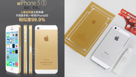 iPhone 5s Oro introvabili? Gli utenti si arrangiano con gli sticker
