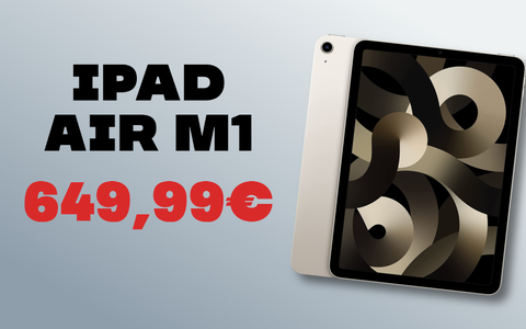iPad Air 2022, OFFERTA IMPERDIBILE su Amazon: il tablet con M1 a meno di 650€!