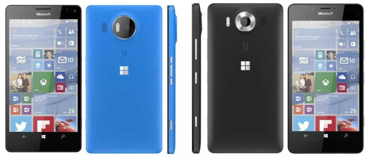 Lumia 950 e 950 XL, prime immagini ufficiali