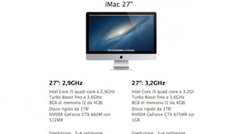 Gli iMac 27