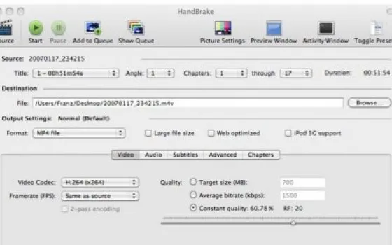 Handbrake 0.9.4 include il supporto per i 64-bit