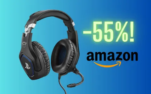 Amazon: cuffie da gaming con licenza PlayStation al 55% di sconto