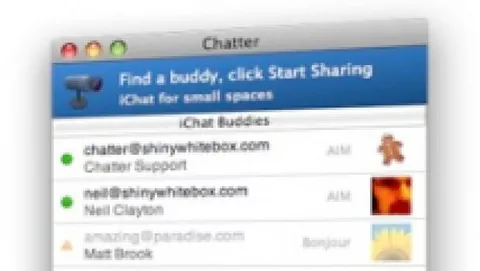 Chatter: condivisione schermo ai minimi termini
