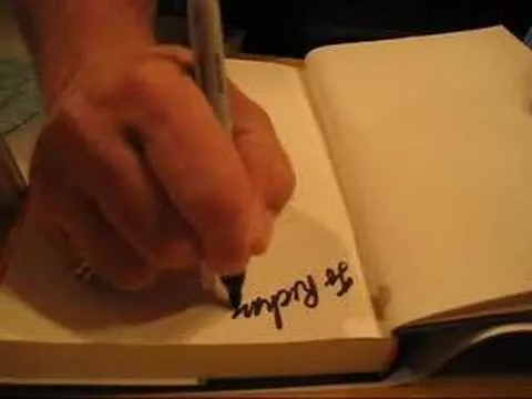 Woz signing card and book for eBay winner